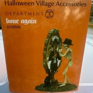 Department 56 Bone Again Skeleton Figurine - Orange and Black